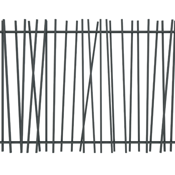 FR Fence or Railing Bamboo Style Panels and Profile Post B