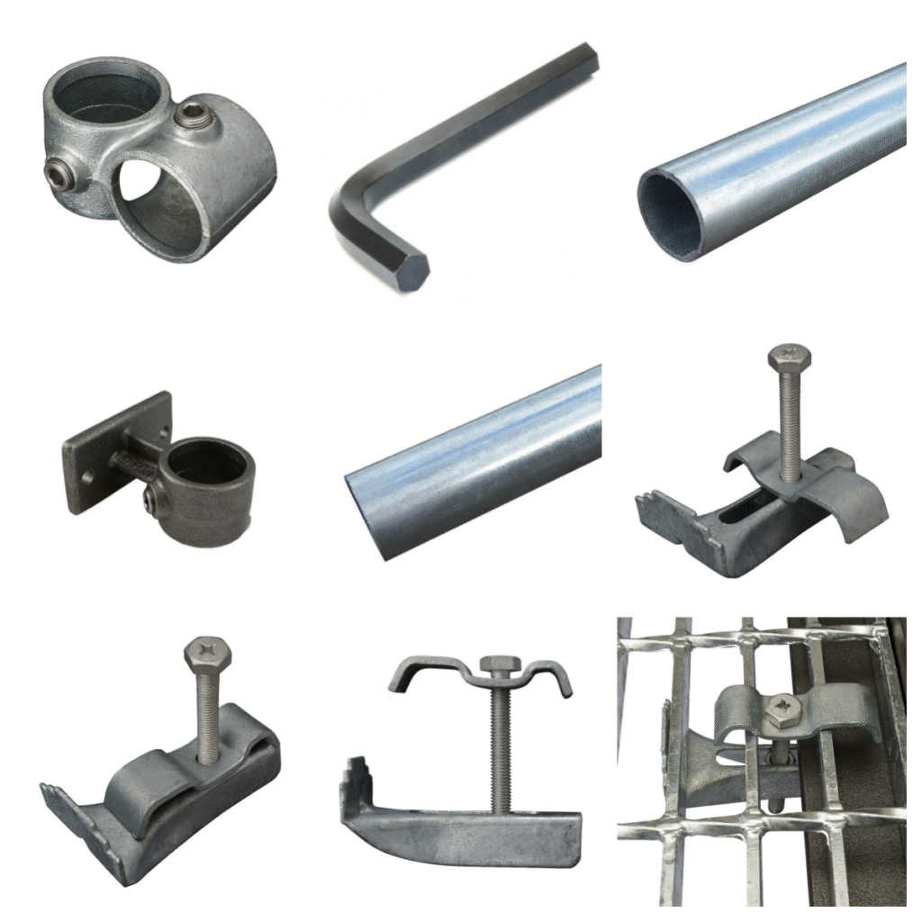 Pipe clamp image collage