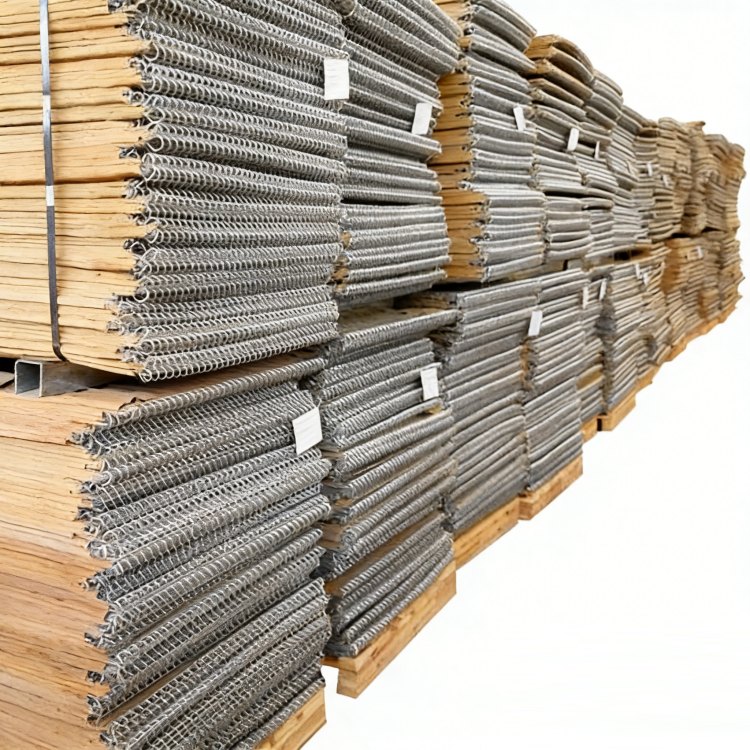 Plastic packaging outside on the pallet