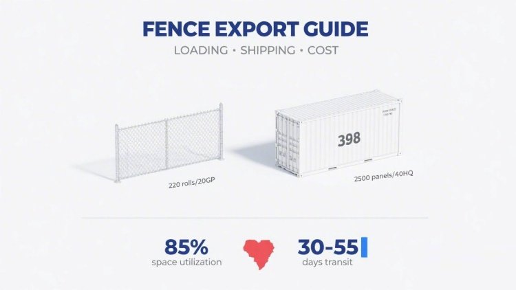 Fence Export Logistics Guide: Container Loading, Shipping Time & Cost Breakdown