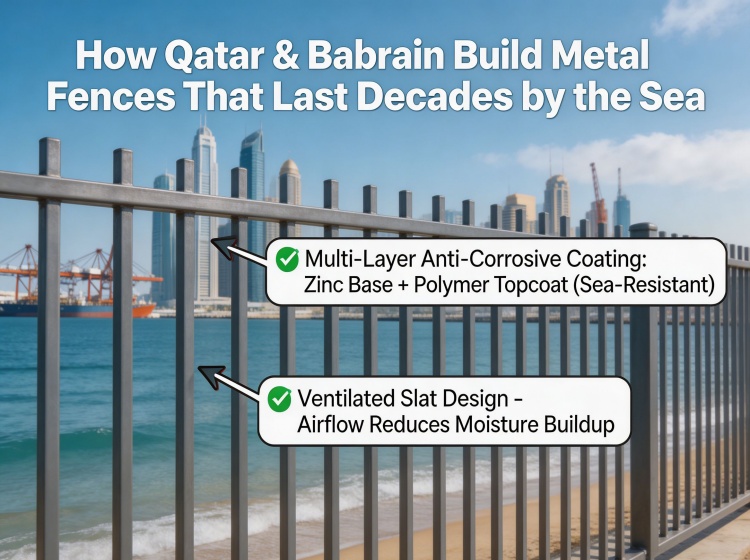How Qatar & Bahrain Build Metal Fences That Last Decades by the Sea