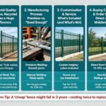 ¿Por qué las Fences Metales Similares pueden Diferir en Precio 30–50%