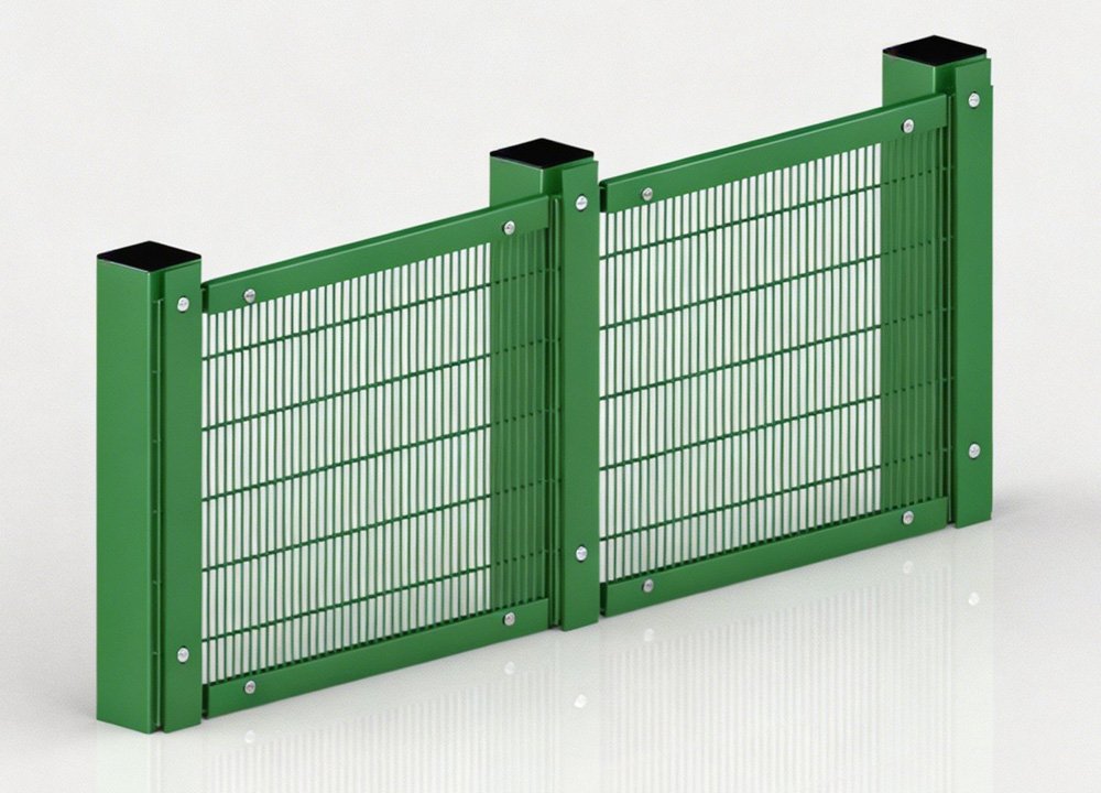 358F 2D Metal Fence Mesh & Profiled Posts C / Clear View Fence