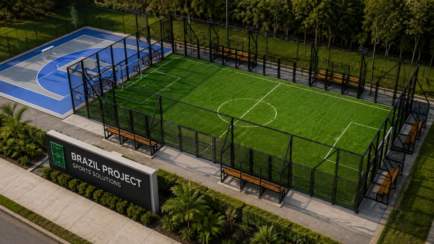 Brazilian Sports Field Fencing Project-Renderings