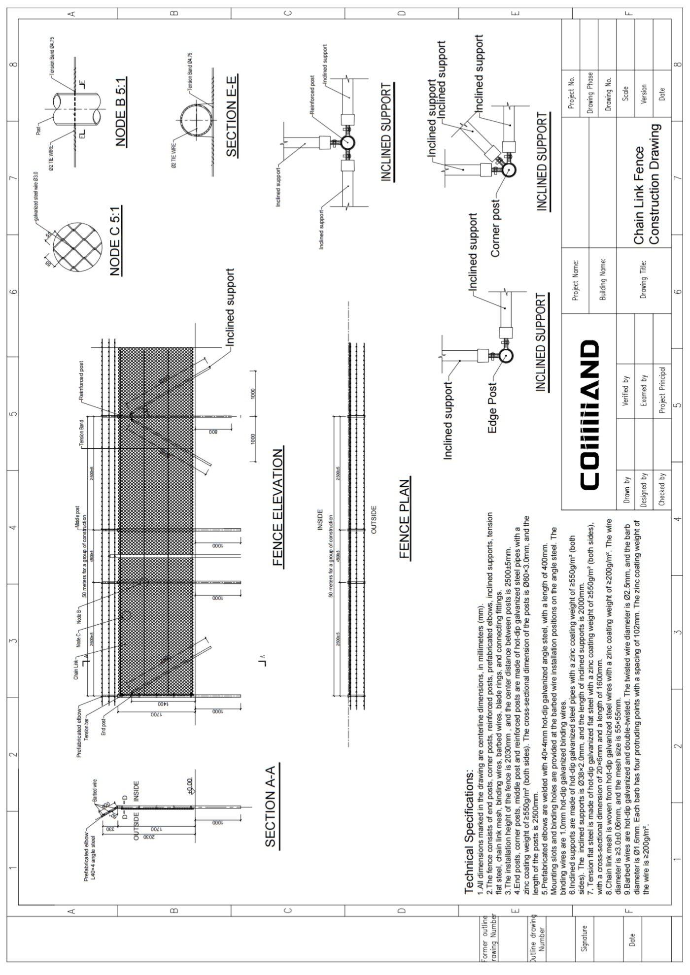 10MW PV Power Station Perimeter Fencing Design Case
