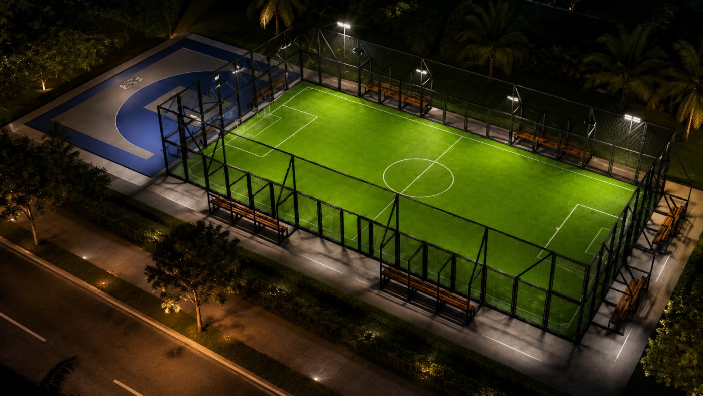 Brazilian Sports Field Fencing Project-Renderings
