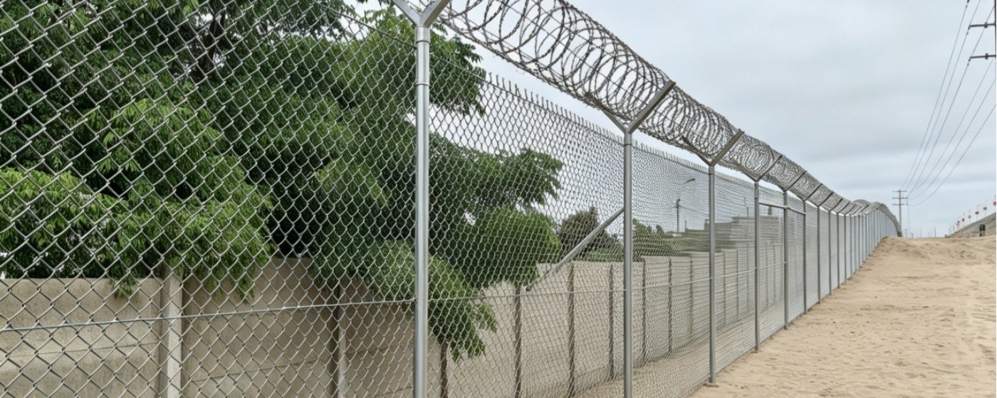BS/EN HDG chain link fencing