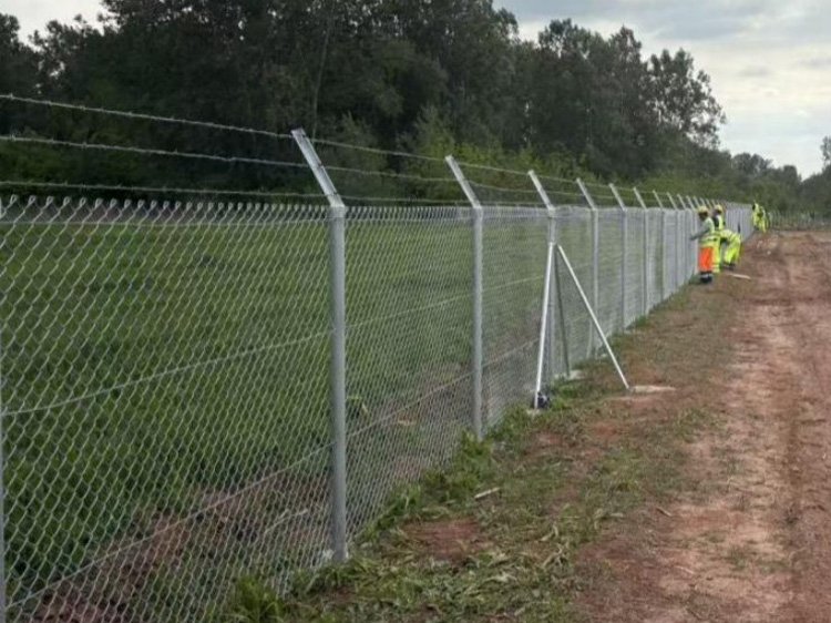 10MW PV Power Station Perimeter Fencing Design Case