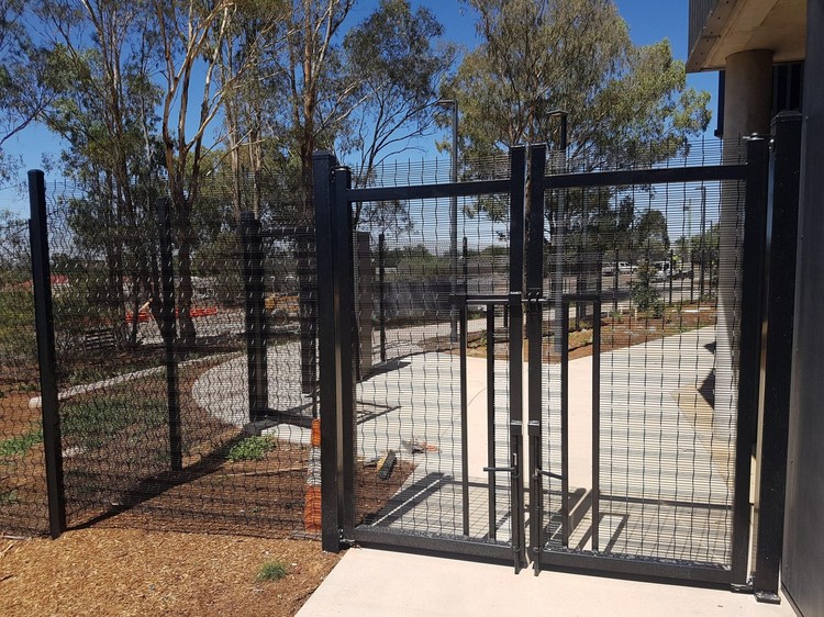 Pedestrian entrance at an industrial site