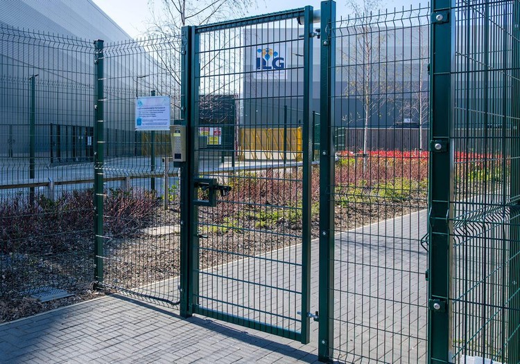 Pedestrian gate integrated with access control