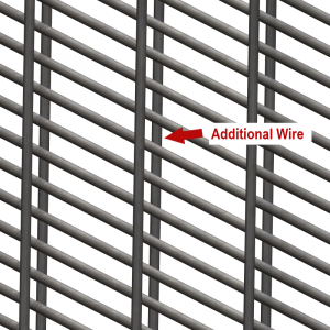 358-double verticle wire fence 1