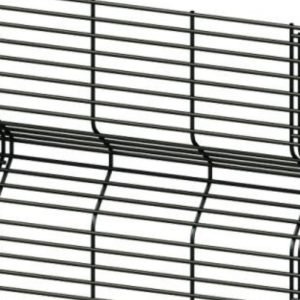 3D 358 wire mesh fence with added welded strips model