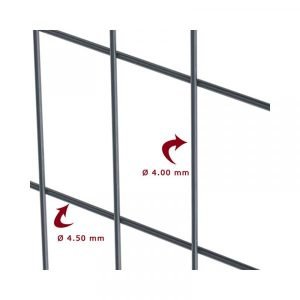 3DT Double Cross Wire V Bend Fence & Profiled Posts C 2