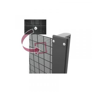 4D 358F style square mesh double layer fence panel & Profiled Posts C 4