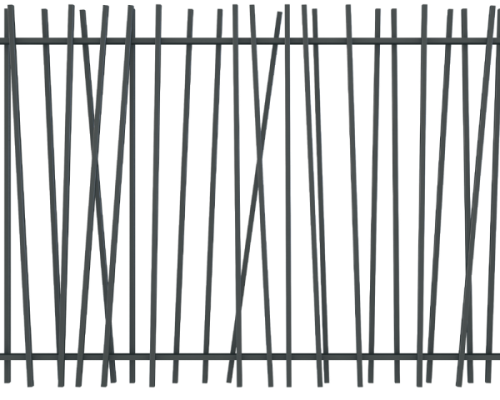 FR Fence or Railing Bamboo Style Panels and Profile Post B