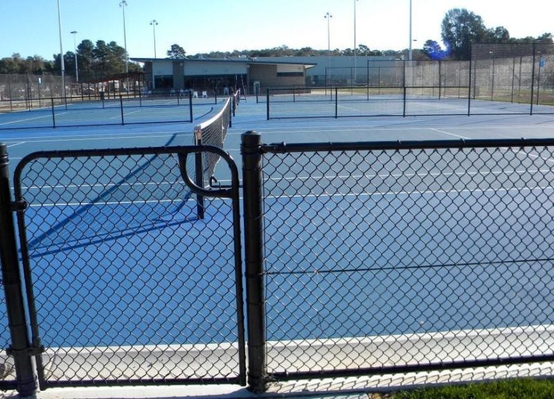 Pista de tenis cadena enlace cerca
